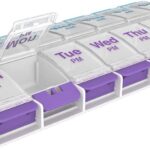 Ezy Dose® Push Button AM/PM Weekly Pill Organizer with open compartment
