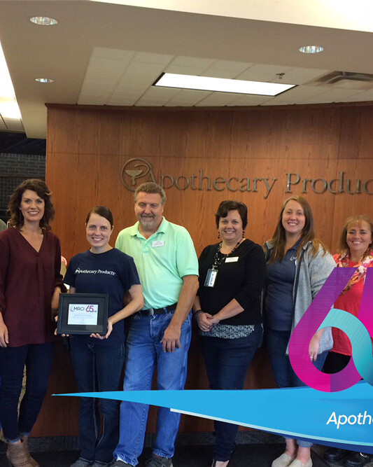Apothecary Products team - employer of excellence award