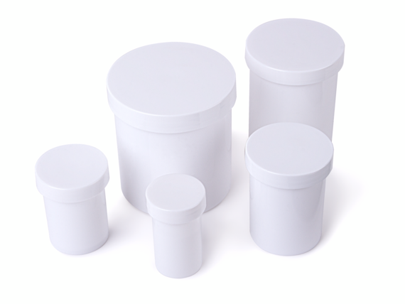 plastic ointment jars